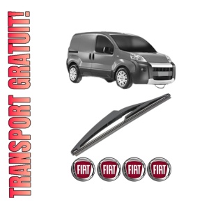 Stergator lamela spate FIAT 500 (312_) din 2007, pentru luneta auto, Valeo Silencio, din cauciuc siliconat rezistent, 4 Stickere Auto FIAT