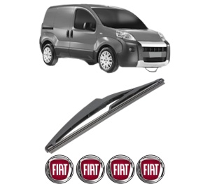 Stergator lamela spate FIAT 500 (312_) din 2007, pentru luneta auto, Valeo Silencio, din cauciuc siliconat rezistent, 4 Stickere Auto FIAT v21616