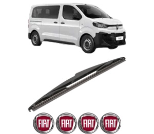 Stergator lamela spate FIAT SCUDO Bus din 2007 - 2023, pentru luneta auto, Valeo Silencio, din cauciuc siliconat rezistent, 4 Stickere Auto FIAT v22150