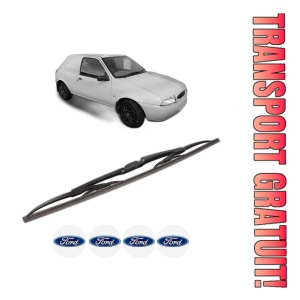 Stergator lamela spate FORD FIESTA Hatchback Van (JV_) din 1998 - 2003, pentru luneta auto, Bosch Twin, din cauciuc siliconat rezistent, 4 Stickere Auto FORD
