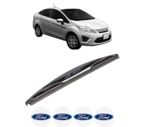 Stergator lamela spate FORD FIESTA Saloon din 2002 - 2017, pentru luneta auto, Bosch Twin, din cauciuc siliconat rezistent, 4 Stickere Auto FORD v31806