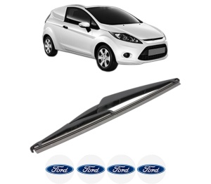 Stergator lamela spate FORD FIESTA VI Van din 2008 - 2017, pentru luneta auto, Valeo Silencio, din cauciuc siliconat rezistent, 4 Stickere Auto FORD v18376