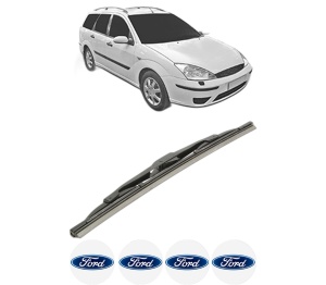 Stergator lamela spate FORD FOCUS I Estate Van (DNW) din 1998 - 2005, pentru luneta auto, Bosch Twin, din cauciuc siliconat rezistent, 4 Stickere Auto FORD v31746