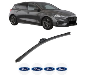 Stergator lamela spate FORD FOCUS IV (HN) din 2018, pentru luneta auto, Bosch Aerotwin, din cauciuc siliconat rezistent, 4 Stickere Auto FORD v26476
