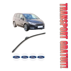 Stergator lamela spate FORD GALAXY MK III VAN (CK) din 2019, pentru luneta auto, Bosch Aerotwin, din cauciuc siliconat rezistent, 4 Stickere Auto FORD - Img 1