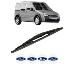 Stergator lamela spate FORD TOURNEO CONNECT din 2002 - 2024, pentru luneta auto, Bosch Twin, din cauciuc siliconat rezistent, 4 Stickere Auto FORD v31446