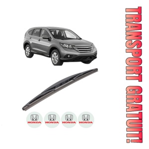 Stergator lamela spate HONDA CR-V IV (RM_) din 2012 - 2015, pentru luneta auto, Bosch Twin, din cauciuc siliconat rezistent, 4 Stickere Auto HONDA