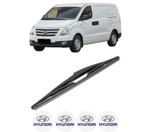 Stergator lamela spate HYUNDAI H-1 Cargo (TQ) din 2008, pentru luneta auto, Valeo Silencio, din cauciuc siliconat rezistent, 4 Stickere Auto HYUNDAI v17596