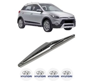 Stergator lamela spate HYUNDAI i20 ACTIVE (IB, GB) din 2015 - 2018, pentru luneta auto, Bosch Twin, din cauciuc siliconat rezistent, 4 Stickere Auto HYUNDAI v28798