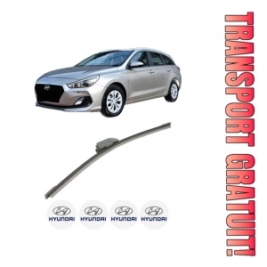 Stergator lamela spate HYUNDAI i30 Kombi Van (GDE, GD) din 2015 - 2017, pentru luneta auto, Bosch Aerotwin, din cauciuc siliconat rezistent, 4 Stickere Auto HYUNDAI