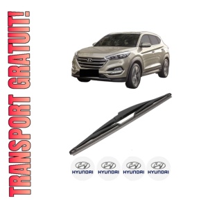 Stergator lamela spate HYUNDAI TUCSON (TL, TLE) din 2015 - 2023, pentru luneta auto, Valeo Silencio, din cauciuc siliconat rezistent, 4 Stickere Auto HYUNDAI