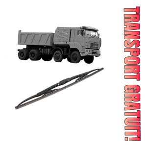 Stergator lamela spate KAMAZ 65228 din 2004, pentru luneta auto, Bosch Twin, din cauciuc siliconat rezistent, 4 Stickere Auto KAMAZ