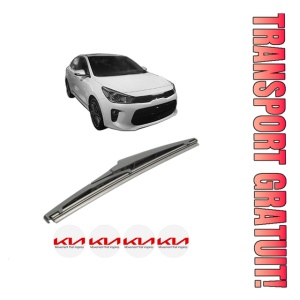 Stergator lamela spate KIA RIO IV Hatchback Van (YB, SC, FB) din 2017, pentru luneta auto, Bosch Twin, din cauciuc siliconat rezistent, 4 Stickere Auto KIA