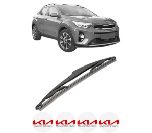 Stergator lamela spate KIA STONIC (YB) din 2017, pentru luneta auto, Valeo Silencio, din cauciuc siliconat rezistent, 4 Stickere Auto KIA v17836