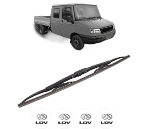 Stergator lamela spate LDV CONVOY Platform/Chassis din 1998 - 2009, pentru luneta auto, Bosch Twin, din cauciuc siliconat rezistent, 4 Stickere Auto LDV v29461
