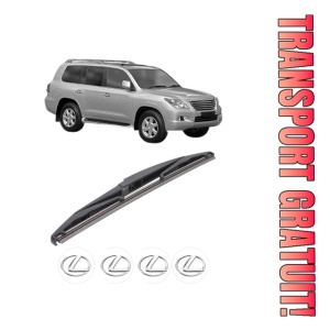 Stergator lamela spate LEXUS LX (_J2_) din 2007, pentru luneta auto, Bosch Twin, din cauciuc siliconat rezistent, 4 Stickere Auto LEXUS