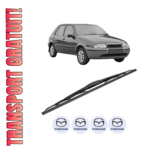 Stergator lamela spate MAZDA 121 III (JASM, JBSM) din 1996 - 2003, pentru luneta auto, Valeo Silencio, din cauciuc siliconat rezistent, 4 Stickere Auto MAZDA