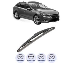 Stergator lamela spate MAZDA 6 Estate (GJ, GL) din 2012 - 2020, pentru luneta auto, Valeo Silencio, din cauciuc siliconat rezistent, 4 Stickere Auto MAZDA v17776