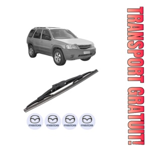 Stergator lamela spate MAZDA TRIBUTE (EP) din 2000 - 2008, pentru luneta auto, Bosch Twin, din cauciuc siliconat rezistent, 4 Stickere Auto MAZDA