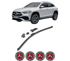 Stergator lamela spate MERCEDES-BENZ GLA (H247) din 2020, pentru luneta auto, Valeo HydroConnect, din cauciuc siliconat rezistent, 4 Stickere Auto MERCEDES-BENZ v16996