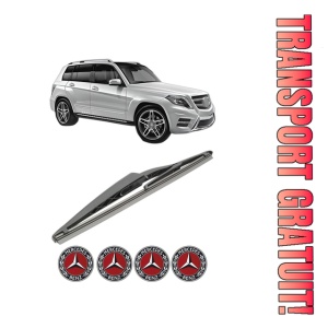 Stergator lamela spate MERCEDES-BENZ GLK-CLASS (X204) din 2008 - 2015, pentru luneta auto, Bosch Twin, din cauciuc siliconat rezistent, 4 Stickere Auto MERCEDES-BENZ