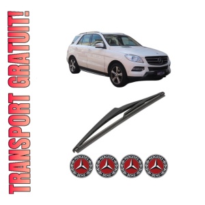 Stergator lamela spate MERCEDES-BENZ M-CLASS (W166) din 2011 - 2015, pentru luneta auto, Valeo Silencio, din cauciuc siliconat rezistent, 4 Stickere Auto MERCEDES-BENZ