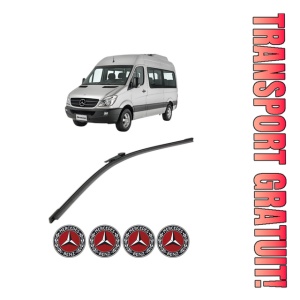 Stergator lamela spate MERCEDES-BENZ SPRINTER 3,5-t Bus (B906) din 2006 - 2020, pentru luneta auto, Bosch Aerotwin, din cauciuc siliconat rezistent, 4 Stickere Auto MERCEDES-BENZ
