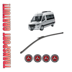 Stergator lamela spate MERCEDES-BENZ SPRINTER 4-t Tourer Bus (B907) din 2018 - 2021, pentru luneta auto, Valeo Silencio Xtrm, din cauciuc siliconat rezistent, 4 Stickere Auto MERCEDES-BENZ