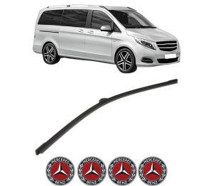 Stergator lamela spate MERCEDES-BENZ V-CLASS (W447) din 2014 - 2020, pentru luneta auto, Bosch Aerotwin, din cauciuc siliconat rezistent, 4 Stickere Auto MERCEDES-BENZ v26656