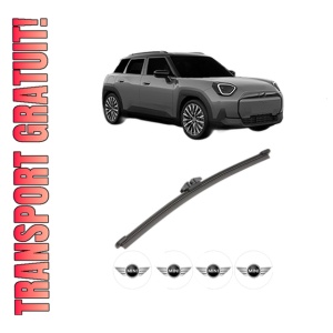 Stergator lamela spate MINI MINI ACEMAN (J05) din 2024, pentru luneta auto, Valeo Silencio, din cauciuc siliconat rezistent, 4 Stickere Auto MINI
