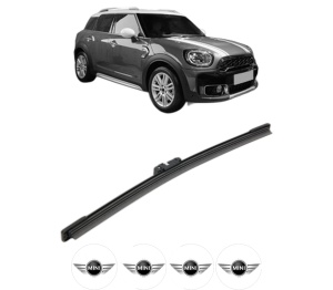 Stergator lamela spate MINI MINI COUNTRYMAN (F60) din 2016 - 2019, pentru luneta auto, Bosch Aerotwin, din cauciuc siliconat rezistent, 4 Stickere Auto MINI v26781