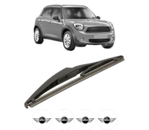 Stergator lamela spate MINI MINI COUNTRYMAN (R60) din 2010 - 2016, pentru luneta auto, Bosch Twin, din cauciuc siliconat rezistent, 4 Stickere Auto MINI v23161