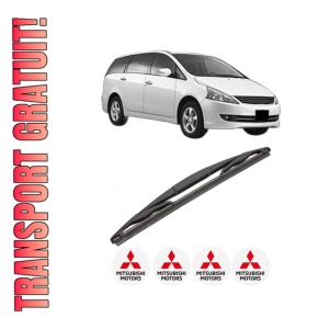 Stergator lamela spate MITSUBISHI GRANDIS (NA_W) din 2004 - 2011, pentru luneta auto, Valeo Silencio, din cauciuc siliconat rezistent, 4 Stickere Auto MITSUBISHI