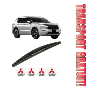 Stergator lamela spate MITSUBISHI OUTLANDER IV (GM_W, GG_W, DG) din 2021, pentru luneta auto, Bosch Twin, din cauciuc siliconat rezistent, 4 Stickere Auto MITSUBISHI