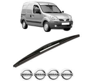 Stergator lamela spate NISSAN KUBISTAR Van (X76) din 2003 - 2009, pentru luneta auto, Bosch Twin, din cauciuc siliconat rezistent, 4 Stickere Auto NISSAN v27691
