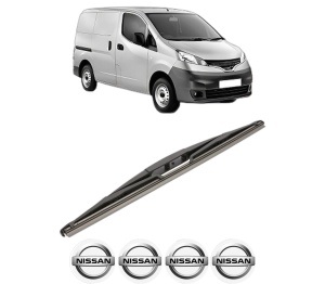 Stergator lamela spate NISSAN NV200 Van din 2010 - 2013, pentru luneta auto, Valeo Silencio, din cauciuc siliconat rezistent, 4 Stickere Auto NISSAN v18616