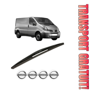 Stergator lamela spate NISSAN PRIMASTAR Van (X83) din 2002, pentru luneta auto, Bosch Twin, din cauciuc siliconat rezistent, 4 Stickere Auto NISSAN