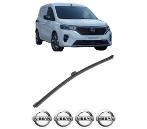 Stergator lamela spate NISSAN TOWNSTAR MPV (XFK) din 2021, pentru luneta auto, Valeo Silencio Xtrm, din cauciuc siliconat rezistent, 4 Stickere Auto NISSAN v17956