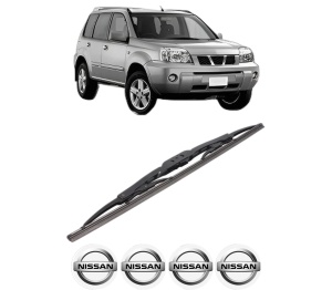 Stergator lamela spate NISSAN X-TRAIL I (T30) din 2001 - 2013, pentru luneta auto, Bosch Twin, din cauciuc siliconat rezistent, 4 Stickere Auto NISSAN v30306