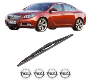 Stergator lamela spate OPEL INSIGNIA A Saloon (G09) din 2008 - 2017, pentru luneta auto, Bosch Twin, din cauciuc siliconat rezistent, 4 Stickere Auto OPEL v32286