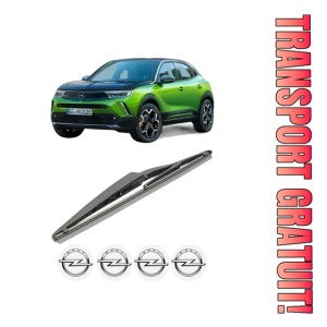 Stergator lamela spate OPEL MOKKA din 2012 - 2019, pentru luneta auto, Bosch Twin, din cauciuc siliconat rezistent, 4 Stickere Auto OPEL - Img 1