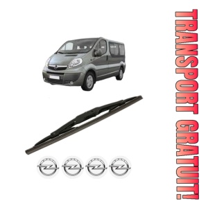 Stergator lamela spate OPEL VIVARO A Bus (X83) din 2001 - 2014, pentru luneta auto, Bosch Twin, din cauciuc siliconat rezistent, 4 Stickere Auto OPEL