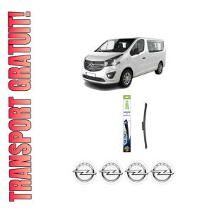Stergator lamela spate OPEL VIVARO B Bus (X82) din 2014 - 2019, pentru luneta auto, Valeo Silencio, din cauciuc siliconat rezistent, 4 Stickere Auto OPEL
