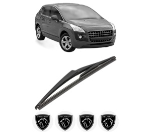Stergator lamela spate PEUGEOT 3008 Van (0U_) din 2009 - 2016, pentru luneta auto, Valeo Silencio, din cauciuc siliconat rezistent, 4 Stickere Auto PEUGEOT v19696
