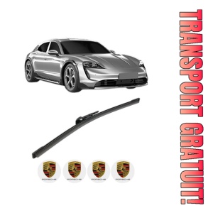 Stergator lamela spate PORSCHE TAYCAN Sport Turismo (Y1C) din 2021 - 2023, pentru luneta auto, Bosch Aerotwin, din cauciuc siliconat rezistent, 4 Stickere Auto PORSCHE