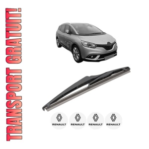 Stergator lamela spate RENAULT GRAND SCENIC IV (R9_) din 2016 - 2023, pentru luneta auto, Valeo Silencio, din cauciuc siliconat rezistent, 4 Stickere Auto RENAULT