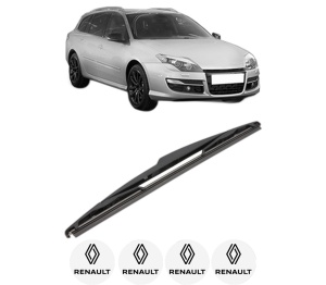 Stergator lamela spate RENAULT LAGUNA III Grandtour (KT0/1) din 2007 - 2015, pentru luneta auto, Valeo Silencio, din cauciuc siliconat rezistent, 4 Stickere Auto RENAULT v18436
