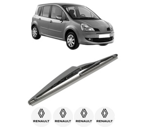 Stergator lamela spate RENAULT MODUS / GRAND MODUS (F/JP0_) din 2004 - 2012, pentru luneta auto, Bosch Twin, din cauciuc siliconat rezistent, 4 Stickere Auto RENAULT v28440