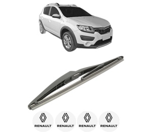 Stergator lamela spate RENAULT SANDERO/STEPWAY II (B8_) din 2013, pentru luneta auto, Bosch Twin, din cauciuc siliconat rezistent, 4 Stickere Auto RENAULT v27201
