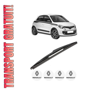 Stergator lamela spate RENAULT TWINGO III (BCM_, BCA_) din 2014, pentru luneta auto, Valeo Silencio, din cauciuc siliconat rezistent, 4 Stickere Auto RENAULT - Img 1